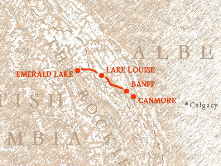 Route map of the Sacred Waters 1-Day Tour